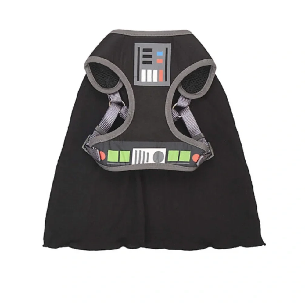 FECTH FOR PETS BLACK STAR WARS DARTH VADER HARNESS MEDIUM NWT
